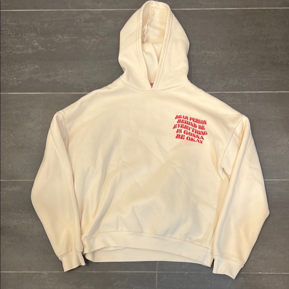 Edikted Cream Hoodie - Gonna be Okay